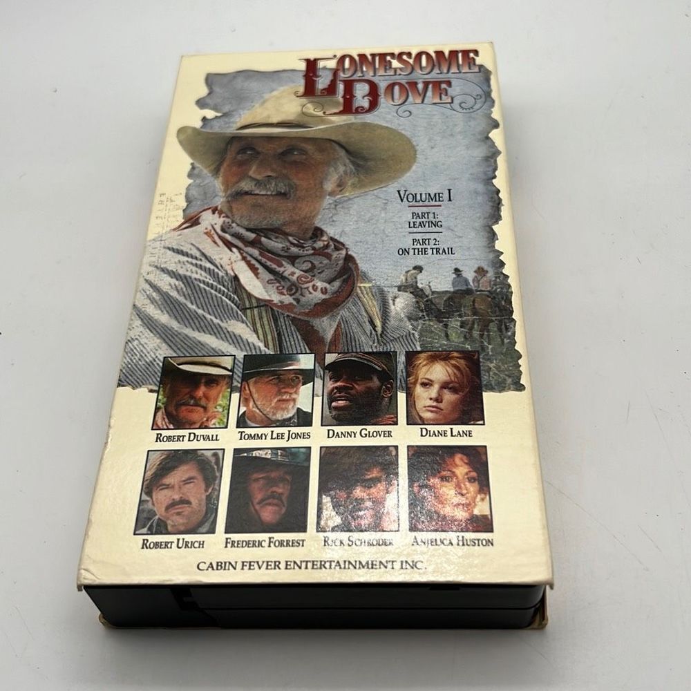 Lonesome Dove (VHS 1991) Robert Duvall Tommy Lee Jones Danny‎ Glover Diane Lane
